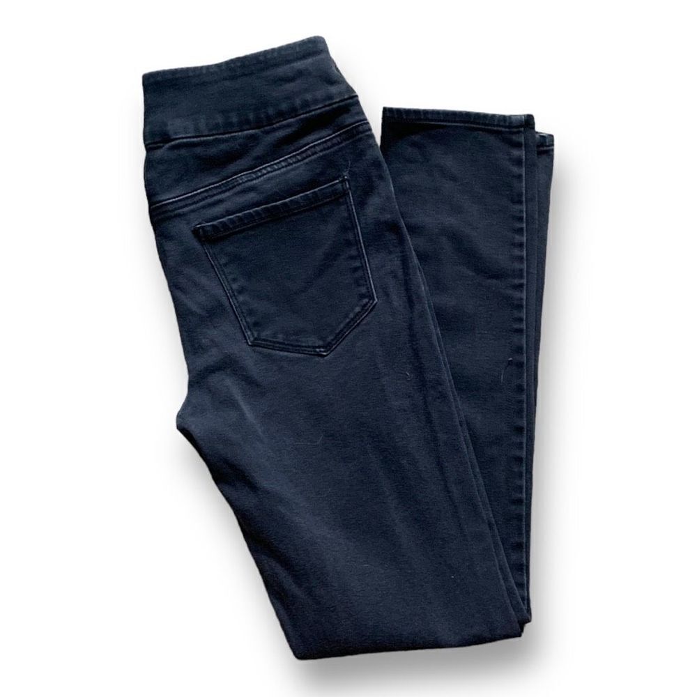 Chicos So Slimming Jeggins Stretch Black Denim Comfort Waist Skinny Jeans